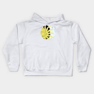 Sun and moon hug Kids Hoodie